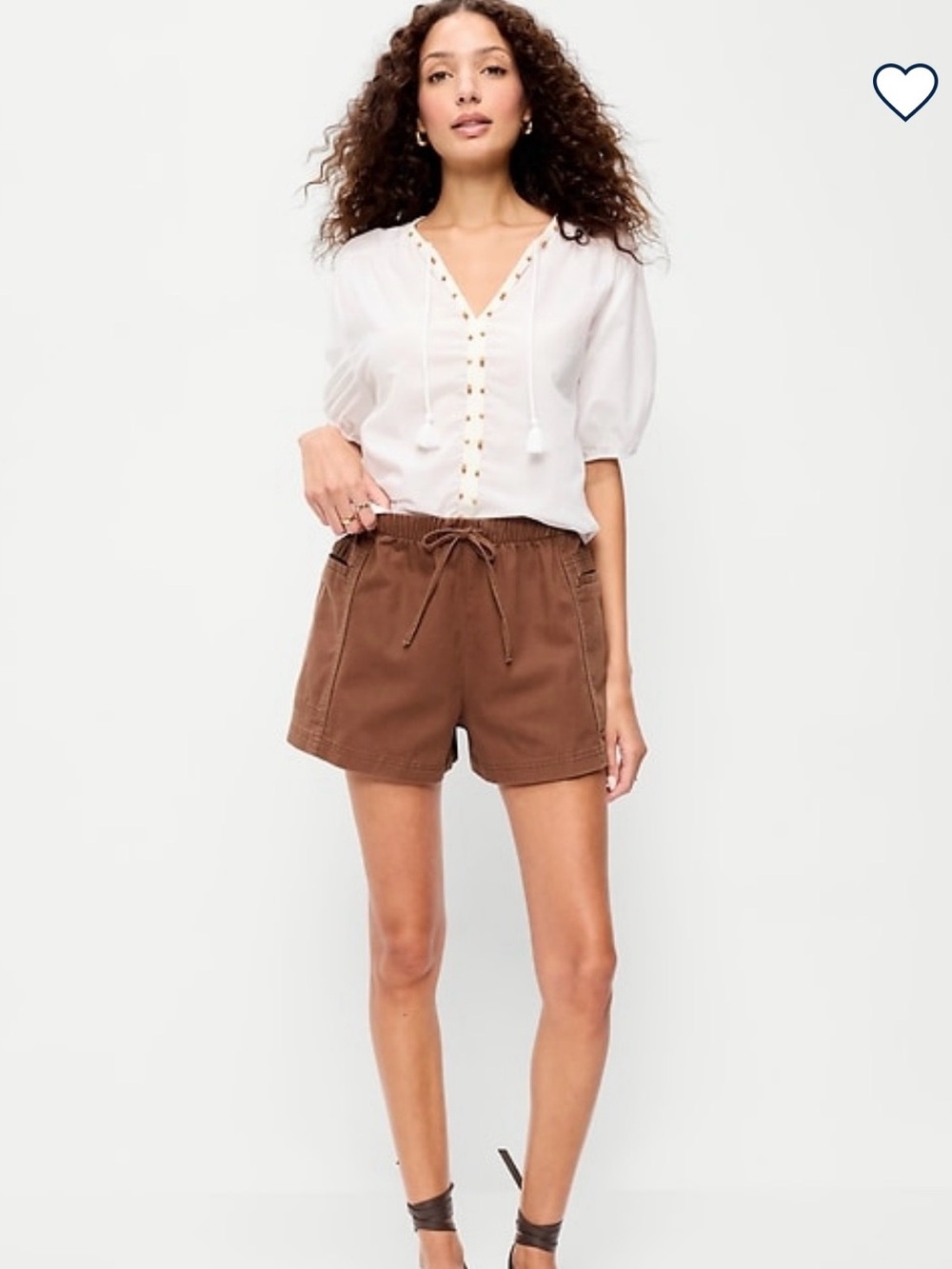 Old Navy Brown Drawstring Waist Casual Shorts